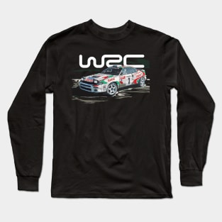 Drifting Toyota Celica st185 Carlos Sainz Monte Carlo wrc Long Sleeve T-Shirt